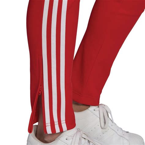 adidas hose damen baumwolle rote sztreifen|rote Hosen für Damen .